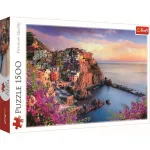 Puzzle Trefl 1500 piese cu peisaj Manarola, Italia, multicolor