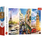 Puzzle Trefl 4000 piese Calatorie in Europa, premium, multicolor