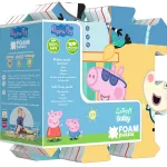 Puzzle de podea din spuma Peppa Pig Summer, 8 piese, 118 x 60 cm