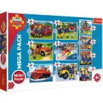 Puzzle Trefl 10 in 1 Pompierul Sam - Set puzzle copii 4+ ani