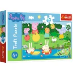 Puzzle Trefl Peppa Pig Distracție în vacanță, 60 piese, 4+ ani