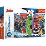 Puzzle Trefl Avengers, 60 piese, Invincibilii, pentru copii 4+