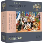 Puzzle din lemn Trefl Wood Craft 1000 piese, Echipa de Catei
