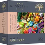 Puzzle din lemn Trefl Wood Craft 500+1 piese Cocktailuri Colorate