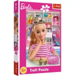 Puzzle Trefl Barbie cu 100 piese, multicolor, pentru copii 5+