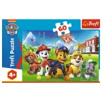 Puzzle Trefl 60 piese Patrula Catelusilor, Cateii in iarba