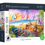Puzzle Trefl Prime UFT 1000 piese Bărci pe mare, carton gros