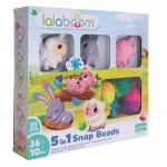 Jucarie Montessori pentru bebe Lalaboom, set senzorial 25 piese