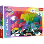 Puzzle Trefl 100 piese Trolls, Minunata lume a trolilor