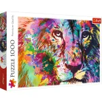 Puzzle Trefl 1000 piese Leul Colorat, multicolor, premium