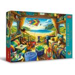 PUZZLE TREFL 1000 PREMIUM PLUS TEA TIME CALATORIE CU CARAVANA