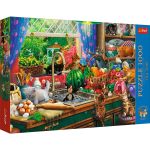Puzzle Trefl 1000 piese Premium Plus Tea Time Pisici Năzdrăvane
