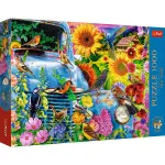 Puzzle Trefl 1000 piese Premium Plus Tea Time, pasari cantatoare