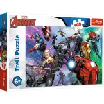 Puzzle Trefl Avengers 160 piese, Eroi în acțiune, pentru copii 6+