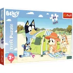 Puzzle Bluey Trefl 24 piese maxi, Ziua cea bună, pentru copii 3+