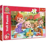 Puzzle Trefl CoComelon 24 piese maxi, Gata de aventură, 3+ ani