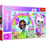 Puzzle Trefl 24 piese Maxi Gabby's Dollhouse Casa lui Gabby pentru copii