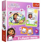 Puzzle Trefl 2in1 + Memo Gabby’s Dollhouse, Gabi și prietenii ei