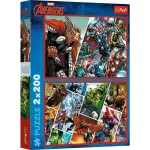 Puzzle Trefl 2x200 piese Marvel Avengers, Aparatorii Lumii
