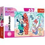 Puzzle Trefl 30 piese Minnie la plajă pentru copii 3+ ani