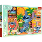 Puzzle Trefl 500 piese Disney Stitch în vacanță, multicolor, 10+ ani