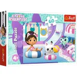 Puzzle Trefl Gabby's Dollhouse, Gabby la piscină, 60 piese, 4+ ani