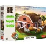 Set construcție fermă Brick Trick cu cărămizi reale, 6+ ani