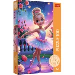 Puzzle Trefl 100 piese Balerina pentru copii 5+ ani, multicolor