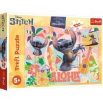 PUZZLE TREFL 100 DISNEY STITCH SI PRIETENII IN ACTIUNE