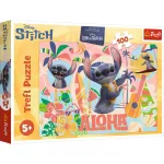 Puzzle Trefl Disney Stitch și prietenii în acțiune, 100 piese, 5+ ani
