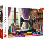 Puzzle Trefl 1000 piese Atelierul de cusut, multicolor, 12+ ani