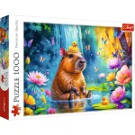 Puzzle Trefl 1000 piese Capybara, multicolor, pentru 12+ ani