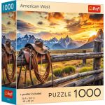 Puzzle Trefl 1000 piese Vestul American, cu poster inclus