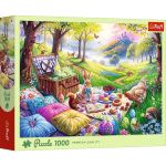 Puzzle Trefl 1000 piese Picnic în pajiște, multicolor, 12+ ani