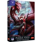 Puzzle Trefl 1000 piese Premium Plus Fantasy Vrăjitoarea Scarlet și Dragonul