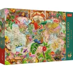 Puzzle Trefl 1000 piese Premium Plus Tea Time, Harta Antică a Lumii