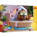 Puzzle Trefl 160 piese Capibara la Spa, multicolor, pentru copii 6+