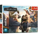 Puzzle Trefl 200 piese Cum sa iti dresezi dragonul Toothless si prietenii