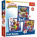 Puzzle 3 in 1 Trefl Marvel Spidey și prietenii lui extraordinari