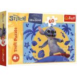 Puzzle Trefl 60 piese Disney Lilo & Stitch, O zi cu Stitch
