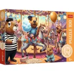 Puzzle Trefl 100 piese Capibara în vacanță pentru copii 5+