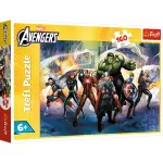 Puzzle Trefl Marvel Avengers cu superputeri, 160 piese, 6+ ani