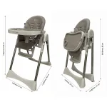 Scaun de masa pliabil Miiluna Andromeda Taupe, reglabil, 6+ luni