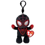 Breloc din plus Ty Beanie Babies Marvel Miles Morales, 8 cm