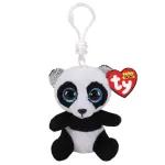 Breloc din plus Ty Panda 8,5 cm, moale, pentru chei si ghiozdan