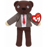 Ursuleț de pluș TY Mr Bean Beanie Babies, 15 cm, multicolor