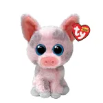 Jucarie de plus TY Beanie Boos Hambone, purcelus roz, 15 cm