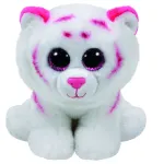 Jucarie de plus Ty Beanie Babies Tabor, tigru alb roz, 24 cm