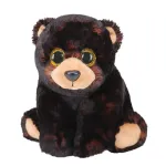 Urs de plus TY Beanie Babies 24 cm, negru, jucarie moale pentru copii