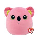 Jucărie de pluș TY Squish Beanies Koala Poppy roz, 22 cm